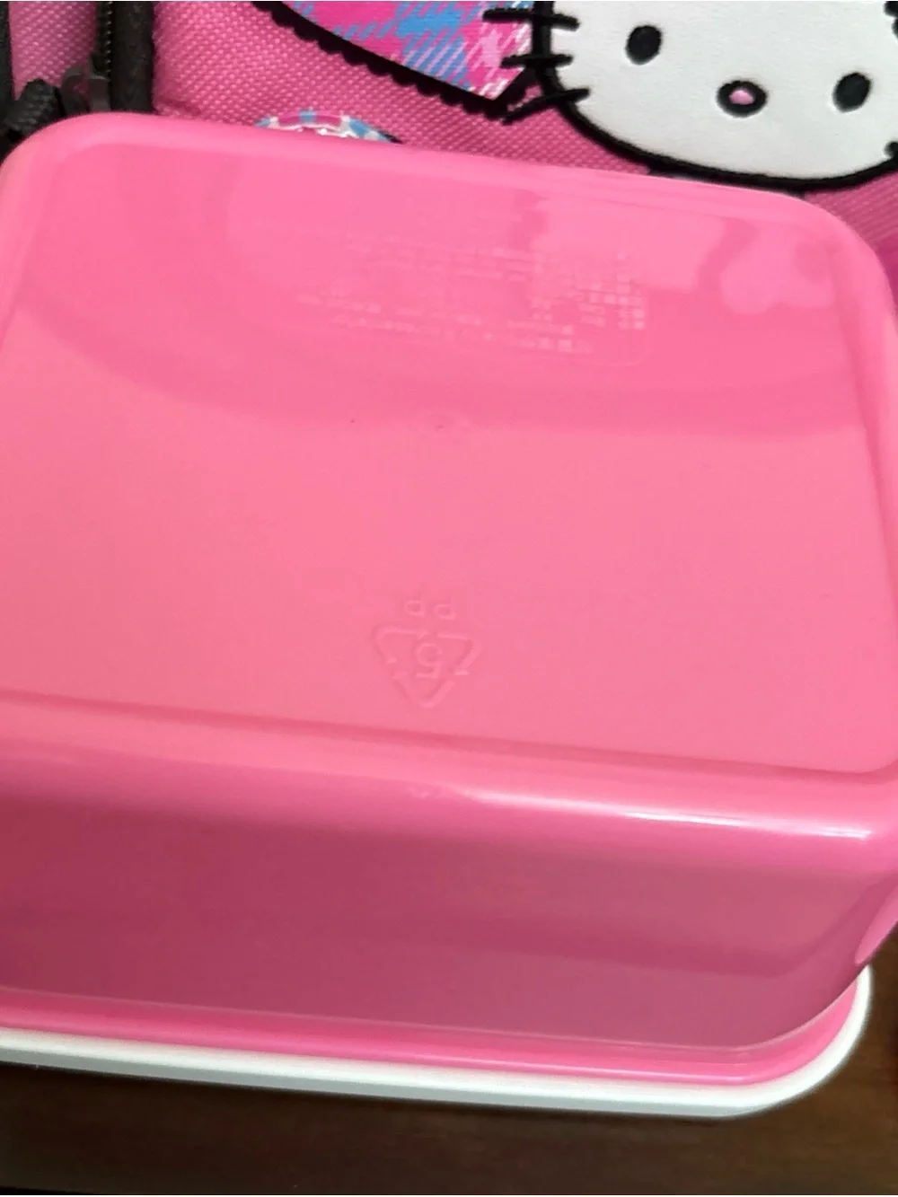 Hello Kitty Lunch Box Insulated Picnic School Pink Blue Plaid